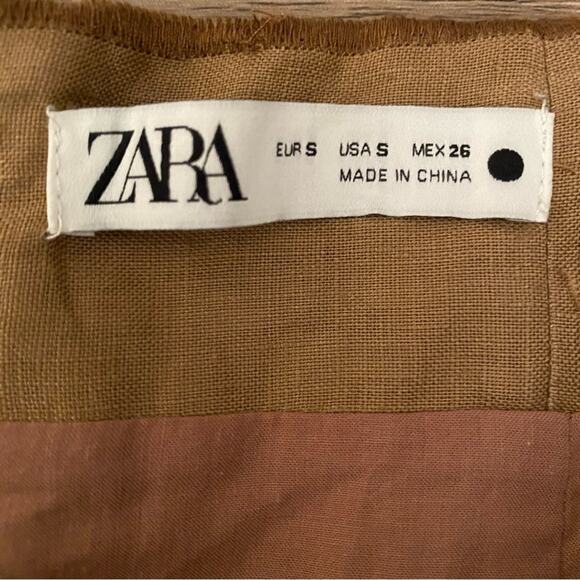 Zara Embroidered Brown Boho Navajo Print Skirt size small - Picture 8 of 8